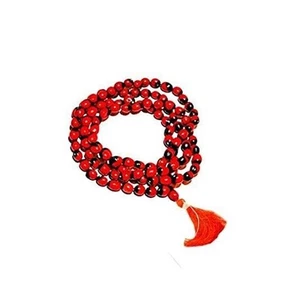 Chirmati Lal Beej Rosary - Ratti Lal - Chirmi Mala- Abrus Precatorius Red Seeds - Picture 1 of 4
