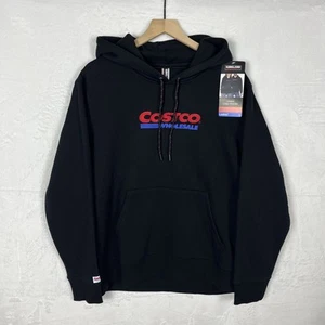 Felpa con cappuccio Costco all’ingrosso unisex logo nera nuova con etichette (uomo medio, donna: grande) - Foto 1 di 10