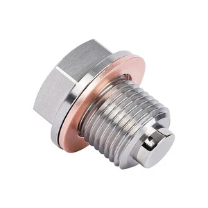 Tappo di scarico olio Vite M16x1.5 Dado di scarico coppa riutilizzabile per - Imagen 1 de 6