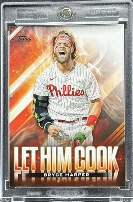 Tarjeta de inversión Bryce Harper RARA LÁMINA DE PLATA FUEGO TOPPS PHILLIES COMO NUEVA Foto 1 de 2