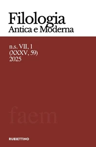 AA.VV. Filologia antica e moderna (2025) (Vol. 59) (Paperback) - Picture 1 of 1