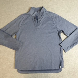 Ministry of Supply Jacket Large Blue 1/4 Zip Sweater - Picture 1 of 9