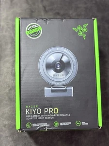 Razer Kiyo Pro HD Webcam 1080P 60FPS HDR USB 3.0 Wide Angle Black - Picture 1 of 5
