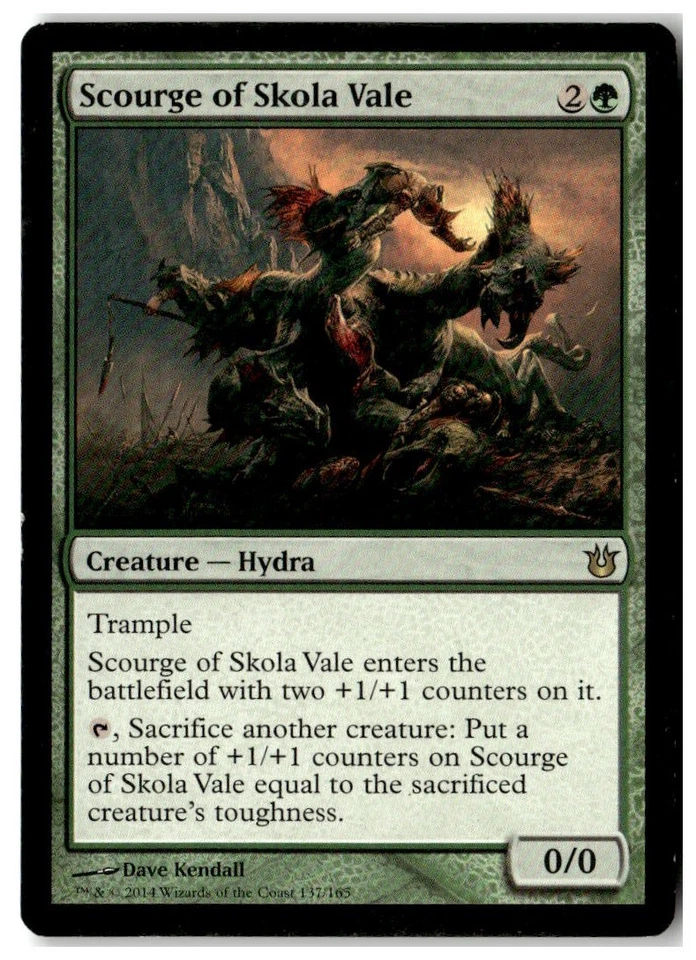 MTG Scourge of Skola Vale - Born of the Gods Heavily Played English Playset (x4) - Image 1 of 4