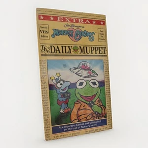 VHS Jim Henson’s MUPPET BABIES, Daily Muppet Ace Reporters Kermit Gonzo New Vtg - Picture 1 of 18