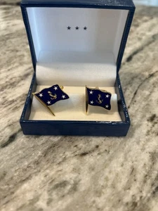 Vintage US Navy Militär Manschettenknöpfe  - Bild 1 von 4