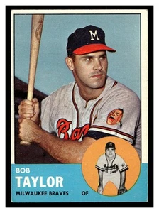1963 Topps Baseball #481 Bob Taylor 63 TBB - Foto 1 di 2