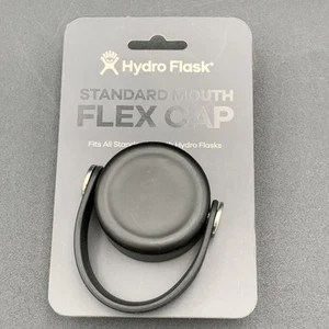 Hydro Flask Standard Mouth Flex Cap Black BPA Free Dishwasher Safe Top Rack New - Picture 1 of 3