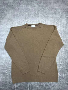 We Norweger Pullover Herren mittelbraun Kaschmir Merinowolle Pulli Italy - Bild 1 von 9