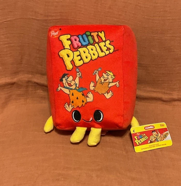 Funko Pop Plush Fruity Pebbles Box Fred Barney Flinstones Plush Foodies
