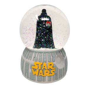 Star Wars Darth Vader Snow Globe Death Star Holiday Jingle Bells musical senza scatola - Foto 1 di 15