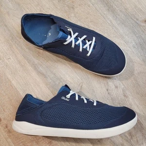 OluKai Moku Pae Herren Größe 13 Marineblau Leger Wandern Slipper Halbschuhe Schuhe - Bild 1 von 12