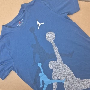 Air Jordan Gradient Stacked Jumpman T-Shirt Youth Boys XL Blue Basketball  - Picture 1 of 4