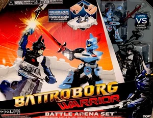 Battroborg Warrior Battle Arena Set Viking vs Knight Chevalier by Tomy Brand New - Picture 1 of 7