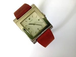 Orologio CITIZEN Quadrato Quadrato Vintage 'Ora e Data' con Cinturino Bracciale Pelle Marrone - Foto 1 di 18