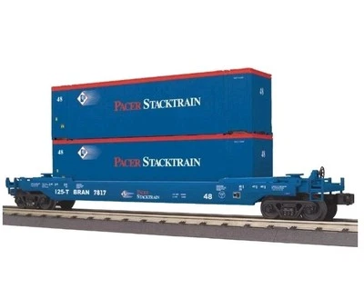 Railking By MTH O Scale Pacer Stacktrain Husky Stack Car 30-76628 - Image 1 of 4