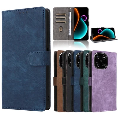 For Blackview Color 6, Luxury Retro Flip Leather Wallet Stand Card Cover Case - Image 1 of 4