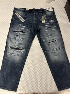 Jordan Craig Jeans Men's 46x32 Legacy Edition Denim Jeans Aaron Distressed NWT - Picture 1 of 9