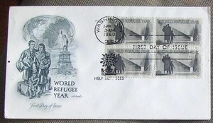 US FDC 4¢ SC #1149 WORLD REFUGEE YEAR block of 4, Washington 1960 Artmaster - Picture 1 of 1