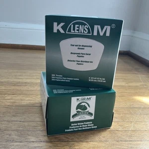 (2) K-LENS-M Lens Cleaning Tissues - 300 Tissues/Box - Picture 1 of 6