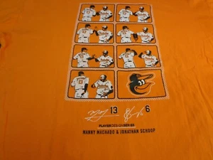 Baltimore Orioles Manny Machado Jonathan Schoop Player Design T-Shirt Boys XL R1 - Picture 1 of 6