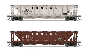 Broadway Limited 7256 N Scale Conrail H32 Covered Hopper (2) - Picture 1 of 1