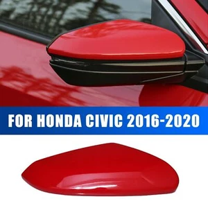 2016-2020 For Honda Civic Red Right Passenger Side Mirror Cap Cover Replacement - Picture 1 of 8