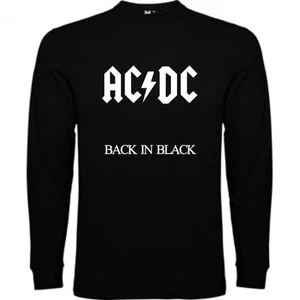 CAMISETA MANGA LARGA BACK IN BLACK - Imagen 1 de 2