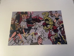 MARVEL COMICS THE DEFENDERS POSTER PIN UP NIGHTHAWK HULK NAMOR DOCTOR STRANGE. - Picture 1 of 5
