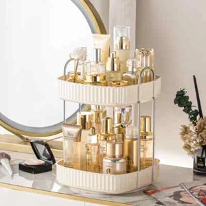 Organizzatore Trucco Rotante 360° Portaoggetti Luce Porta Cosmetici 1 Pz - Foto 1 di 9