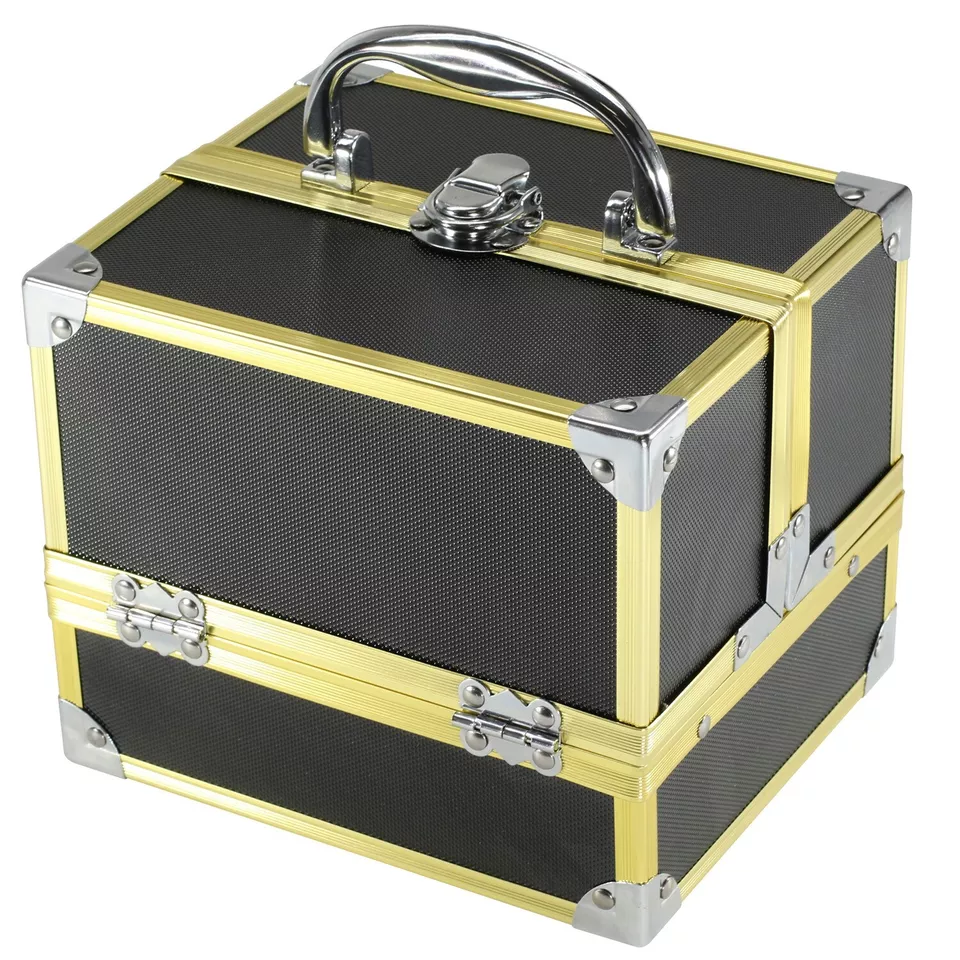 COMPACT SERIES Cosmetic Train Case Beauty Makeup Case - 4 Tier Trays - Image 1 of 1