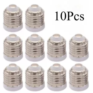 10Pcs E26E27 To E12 LED Bulb Socket Adapter Medium Base Candelabra Screw Reducer - Picture 1 of 12