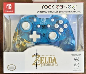 Nintendo Switch Controller Zelda Breath of the Wild Rock Candy Wired New In Box - Picture 1 of 2