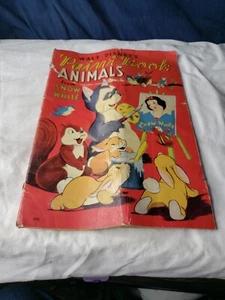 Walt Disney Paint Animals Oversized Book from Snow White #606 by Whitman 1938 - Picture 1 of 8