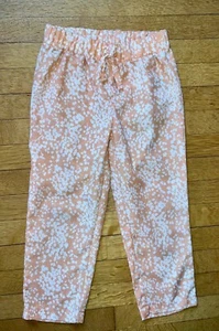 Gap Kids Pajama Sleep Pants Floral White Girl's Size 4 - Picture 1 of 4