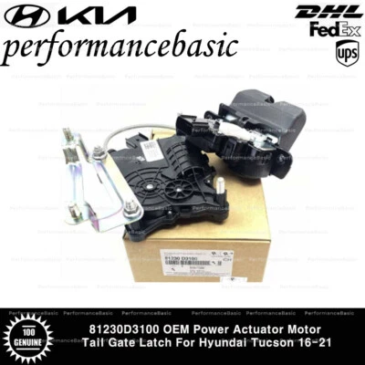 81230D3100 OEM Power Actuator Motor Tail Gate Latch For Hyundai Tucson 16-21 - Image 1 of 2