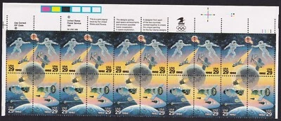 Scott #2634a (2631-34) Space Accomplishments Plate Block of 20 Stamps - MNH UR - Image 1 of 2