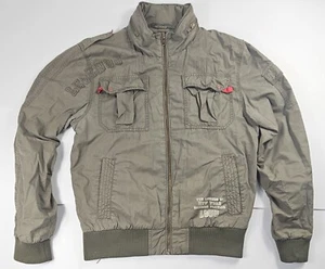 Vintage Bomber Jacket Men's Military Green The Legends 25, Blend Of America - Picture 1 of 13
