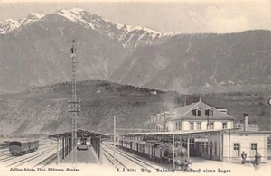 Suisse - Schweiz - BRIG (VS) Bahnhof - nkunft eines Zuges - Verlag Jullien J.J. - Picture 1 of 2
