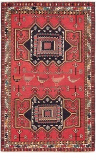 Sirjan Tissé à la Main Tapis de Perse 191x116 cm-Nomadic, Orient, Tapis, ,Rouge - Picture 1 of 10