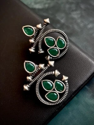 Antique style Silver Replica Stud Earring - Image 1 of 3