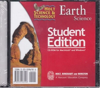Holt Science & Technology Earth Science Student Edition PC CD-ROM *NEW* Vintage - Image 1 of 2