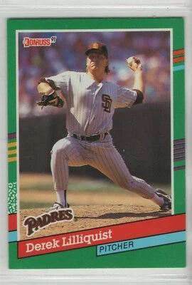 1991 Donruss Series 2 Baseball Card # 570 Derek Lilliquist - Padres - Image 1 of 2