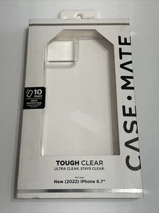 Case-Mate Tough Series Hard Case for iPhone 14 Plus Smartphones - Clear - Zdjęcie 1 z 5
