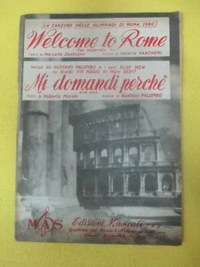 RARO SPARTITO SINGOLO WELCOME TO ROME Zanfagna MI DOMANDI PERCHE' Murolo (SP5) - Picture 1 of 1