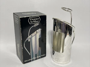 Elegance in Silber Weinflasche Caddy Halter verstellbar Vintage Silber Teller - Bild 1 von 18