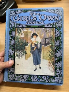 RARE 1924 "THE GIRL'S OWN ANNUAL" VOL 45 ILLUSTRATED 2.1kg HARDBACK BOOK (EV3) - Picture 1 of 22