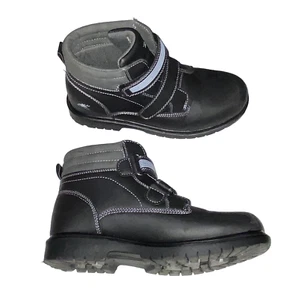 Boys Deer Stags Black Boots size 6 Waterproof Marker Big Kids Snow Work Shoes 6M - Picture 1 of 20