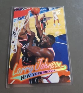LARRY JOHNSON NBA CARD FLEER ULTRA 1996-97 # 221 KNICKS HORNETS - Bild 1 von 6