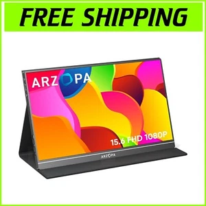 Slim and Lightweight 15.6'' USB-C Portable Monitor - Perfect for Mac and Gaming - Picture 1 of 10